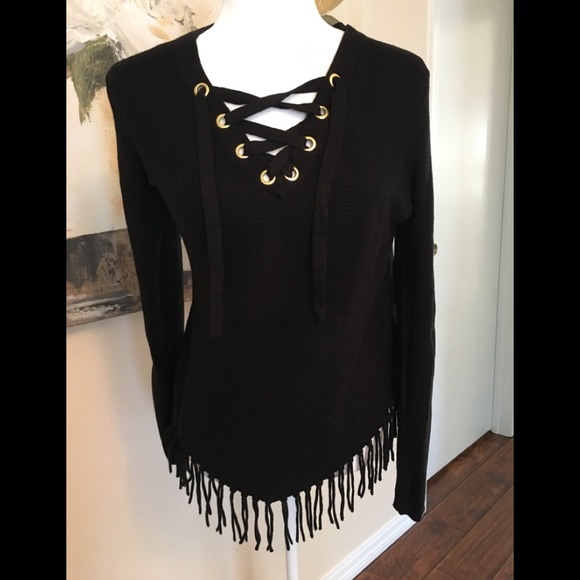 INC International Concepts Sweaters - Nwot INC Black  v neck sweater